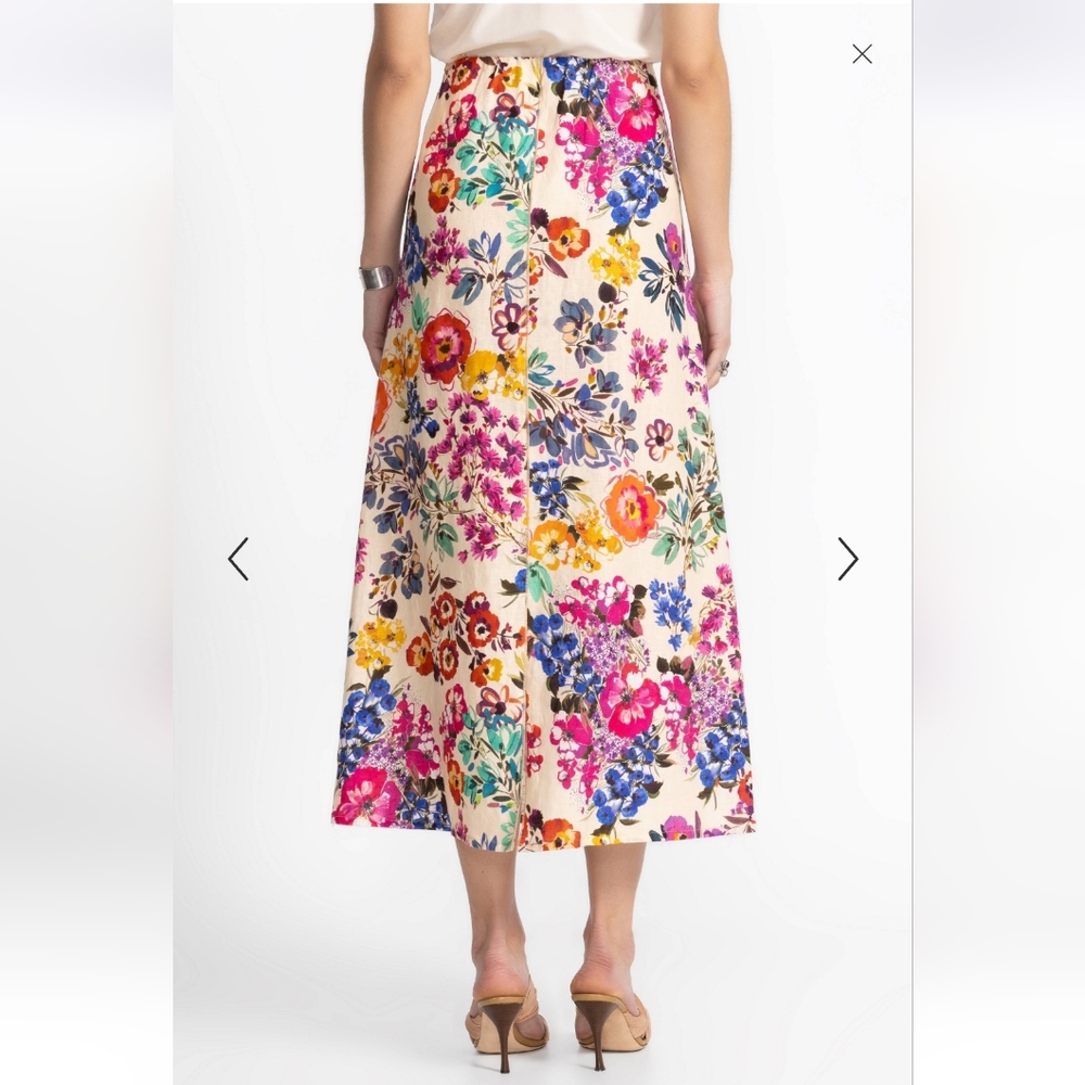 Johhny Was NWTs Linen Skirt - Picture 4 of 8